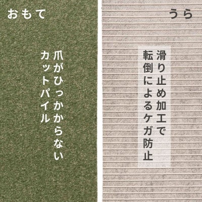 水が転がる程の撥水性!撥水ペットマット「UKU」お試し1枚 グリーン【1666796】
