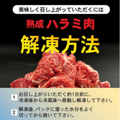 「50年の技が光る」 牛肉ハラミ 2.1kg (350g×6) 老舗焼肉店秘伝のタレ仕込み【配送不可地域：離島】【1590152】