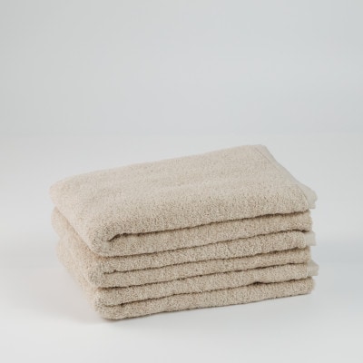 ●甘撚りバスタオル　グレージュ3枚【1724540】