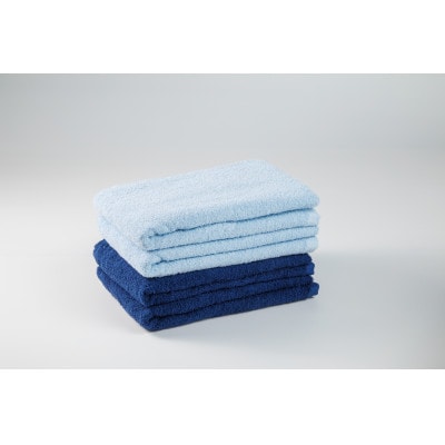 ●★【日本製】ホテルスタイル バスタオル　スカイブルー・クラシックブルー 4枚セット【1724580】