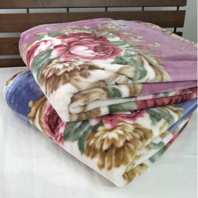 【シングルサイズ】洗える 吸湿発熱 軽量あったか毛布 ブルー1枚　MO-6062-BL【1507134】