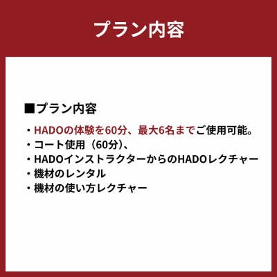 HADO体験会(60分) チケット 6人分　エコール・いずみ 大阪【1504884】