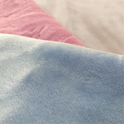 【シングルサイズ】洗える やわらか軽量アクリル毛布 ブルー1枚　MO-321-BL【1506987】