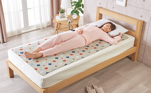 電気綿敷毛布ロング (電気毛布)(約180×80cm)【1608411】