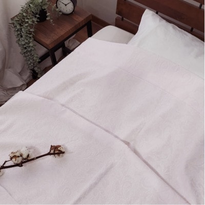 『軽やか』で洗濯しやすい綿100%タオルケット シングルサイズ(140×190cm)5164-PI【1644271】