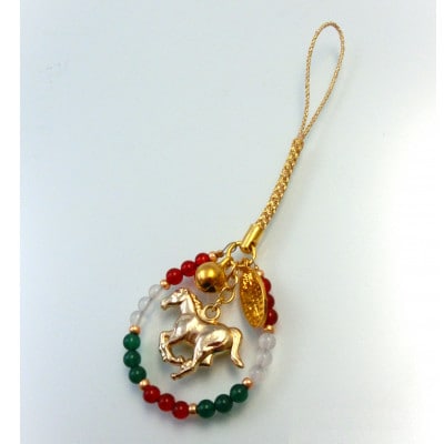 金馬の御利益干支3色根付ストラップ【1676321】