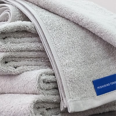 【フェイス2枚・バス1枚】『非ふわふわ派』のための瞬間吸水タオルセット(ライトグレー)【1726212】