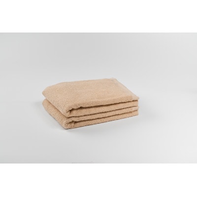 ●【日本製】ホテルスタイル ミニバスタオル　ベージュ2枚セット【1724710】