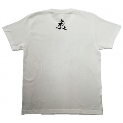 手描きTシャツ 仏画 普賢菩薩 白 (半袖 Sサイズ)【1615091】