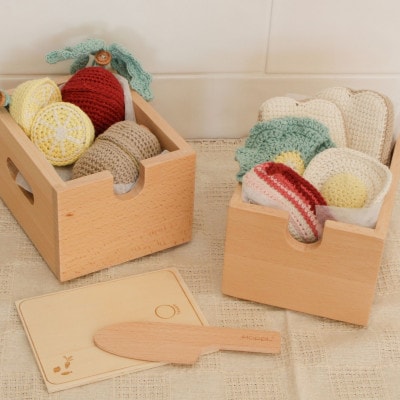HOPPL(ホップル)おままごとギフトBOXセット(手編みおもちゃ)【1653549】