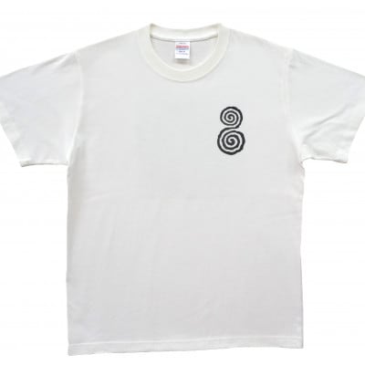 Tシャツ ふとまに 太占 麻炭 白 (半袖 Lサイズ)【1619669】