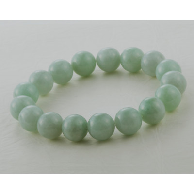 12ミリ珠・本翡翠ブレスレット　M【配送不可地域：沖縄県】【1214997】