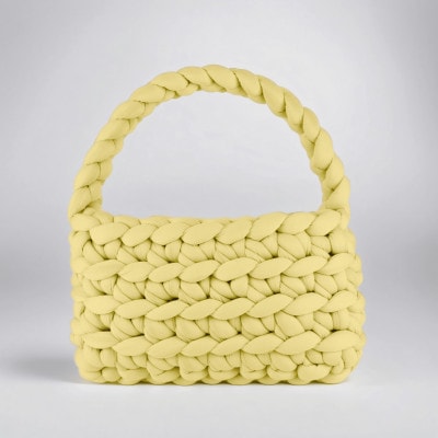 ライトイエローのバゲットバッグ【1592637】