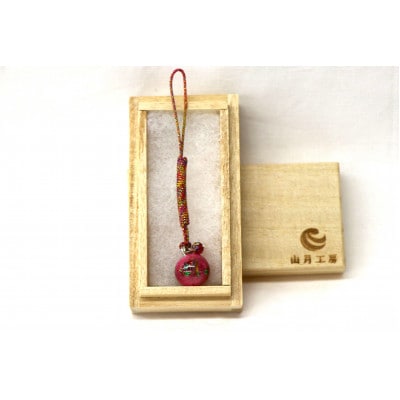 大阪の伝統工芸品「和泉蜻蛉玉(R)」根付ストラップ【1678993】