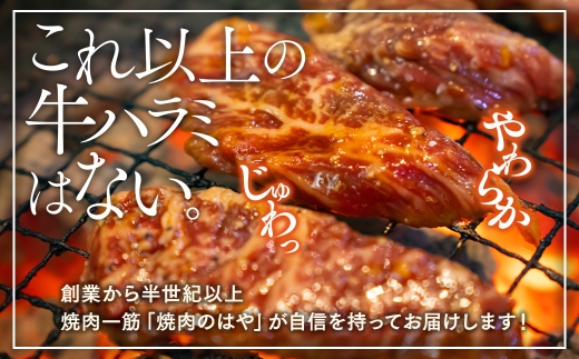 「50年の技が光る」 牛肉ハラミ 1.4kg (350g×4) 老舗焼肉店秘伝のタレ仕込み【配送不可地域：離島】【1150431】