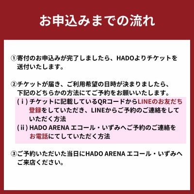 HADO体験会(60分) チケット 6人分　エコール・いずみ 大阪【1504884】