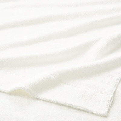 【男女兼用XLサイズ】バスローブ (厚手) スーパーZEROパイル使用 カラー:ホワイト【1503223】