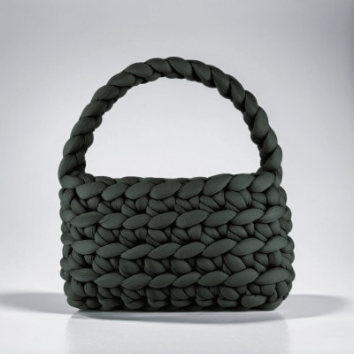 ダークグレー バゲット バッグ【1592634】