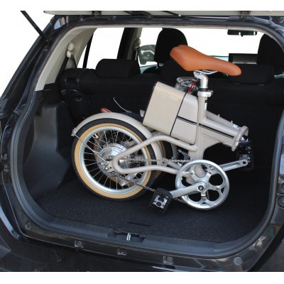 電動アシストオリタタミ自転車　tabico　mini　デザートブラウン【配送不可地域：沖縄県】【1617235】