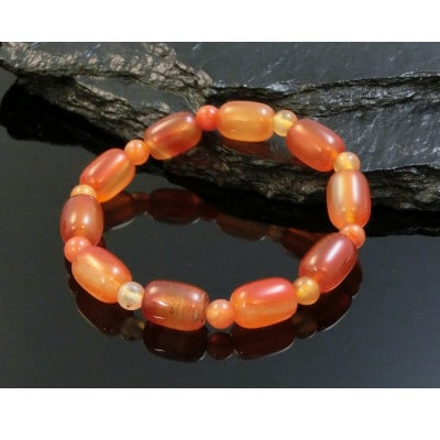 カーネリアンのナツメ型ブレスレット【1677295】