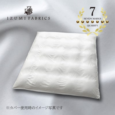 ダブル　羽毛布団(SG掛カバー付)プラチナラベルマザーグースPピュアカシミヤ毛布【複数個口で配送】【4075113】