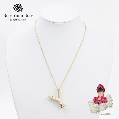 【RoseYumiRose】イニシャルパールブローチペンダント『Y』【1675849】