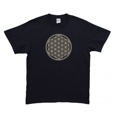 Tシャツ フラワー・オブ・ライフ 姫川薬石 ネイビー (半袖 160サイズ)【1619388】