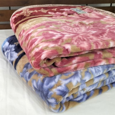 【シングルサイズ】洗える やわらか軽量アクリル毛布 ピンク1枚　MO-238-PI【1507132】