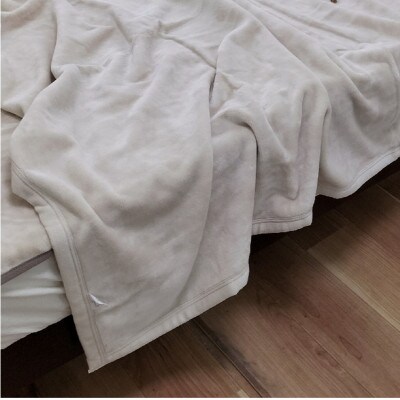 【シングル】贅沢ふわふわオーガニックコットン綿毛布　140×200cm　BE　OGMM-1-BE【1417255】