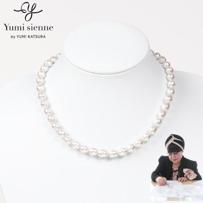 【Yumisienne】ココバロックパールネックレス(サクラホワイト/ゴールド8mm42cm)【1734735】