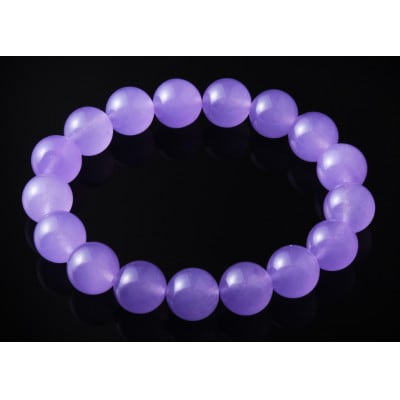 ラベンダーメノウ12mm玉ブレスレット・数量限定【1696878】
