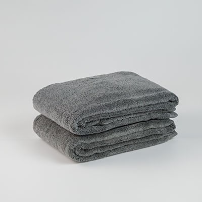 ●【日本製】「泉州美人」バスタオル　利休鼠 2枚セット【1724820】