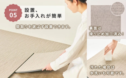 最大82%の音をカットする防音タイルカーペット「防音専科」8枚セット ホワイト【1482890】