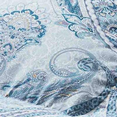 【シングル】ダニプルーフ生地使用　合掛け羽毛布団ダウン80%　抗菌防臭羽毛使用CILレッド　色ブルー【1210871】