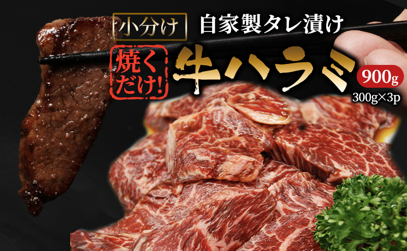 ハラミ たれ漬け 900g 牛肉 牛 肉 お肉 味付け肉 タレ 焼くだけ 真空パック 小分け 個包装 漬け 焼き肉 焼肉 バーベキュー アウトドア キャンプ 弁当 おかず 冷凍 牛ハラミ 大阪 柏原市