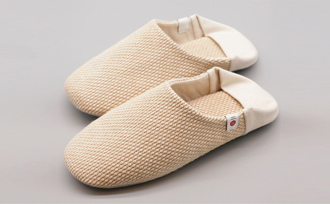 【抗菌・消臭期待】足元を清潔に！洗濯機でも洗えるタフな柿渋染め2WAYルームシューズ「バブーシュ」（柿渋｜Mサイズ）