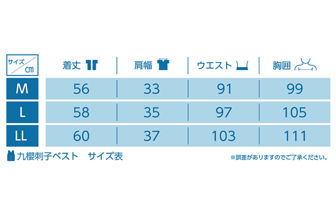 【LLサイズ】柔道衣メーカーの新プロジェクト！九櫻刺子ベスト　インディゴ染め