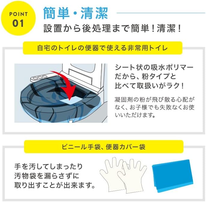 防災 簡易トイレ パーフェクトイレ 10回分 トイレ 災害グッズ 防災グッズ 非常用 防災用品