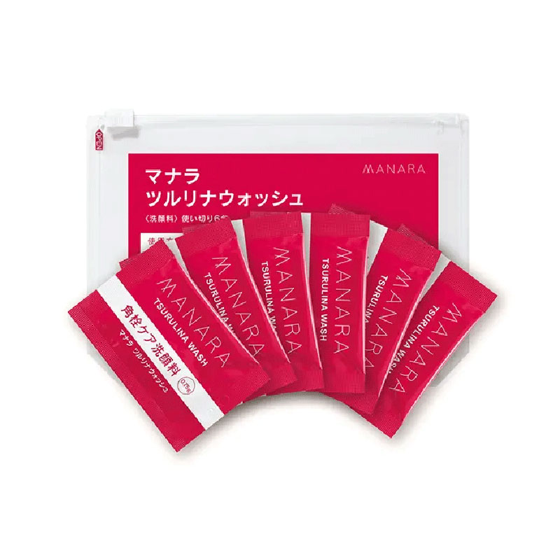 マナラ《ツルリナウォッシュ　使い切り5セット》(洗顔料)　洗顔料 酵素 クレイ 毛穴 角栓 使い切り