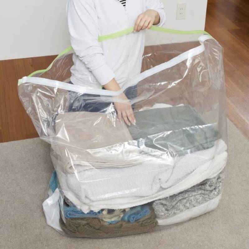 日本製 衣類圧縮袋 押入れケース用 (2枚入り) 2箱セット