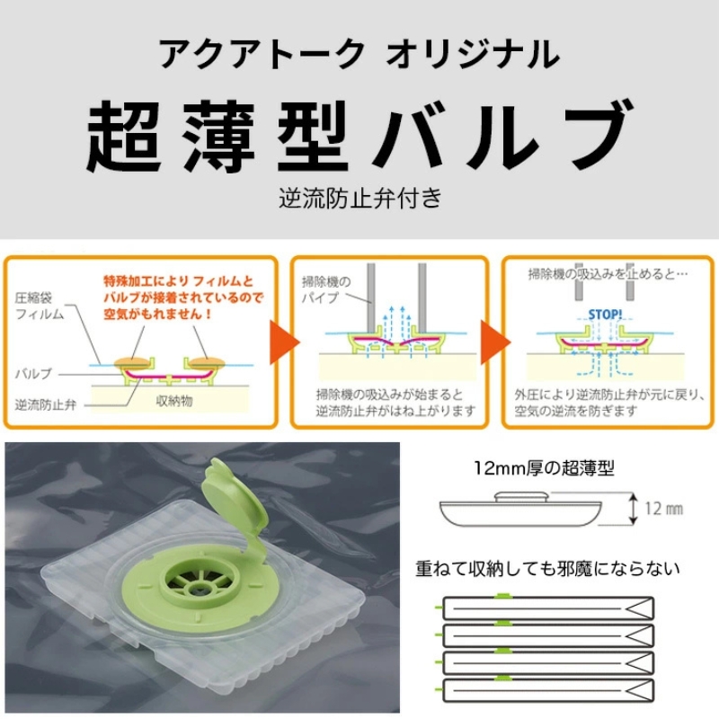 布団圧縮袋 日本製 ふとん圧縮袋 8箱 セット S M L LL サイズ 各2個
