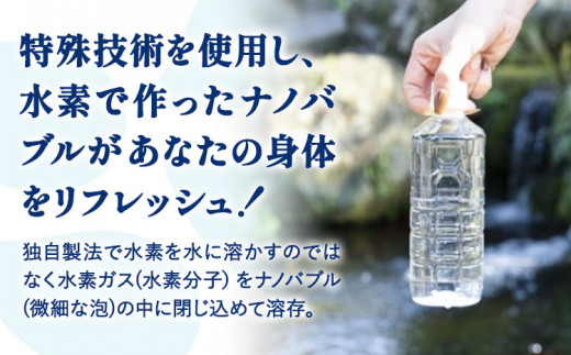ナノバブル水素水 ペットボトル 約500ml 6本 株式会社ヒロシバ《30日以内に出荷予定(土日祝除く)》大阪府 羽曳野市 送料無料 水素水 肌 美容 健康 水