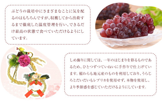 【先行予約】しめ飾り 迎春しめ飾り本式と迎春リースのセット 有限会社なかむら農園《12月中旬-下旬頃出荷》大阪府 羽曳野市 送料無料 正月飾り リース しめ縄 オシャレ モダン