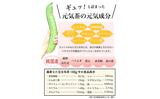 純国産原料にこだわった健康茶「薩摩なた豆元気茶」|JALふるさと納税