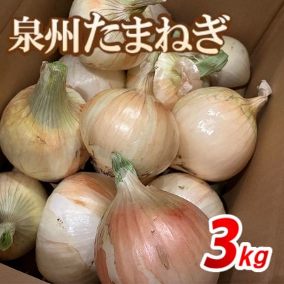 《無選別約3kg|数量限定》泉州たまねぎ　栽培期間中除草剤・殺菌剤不使用【1734819】