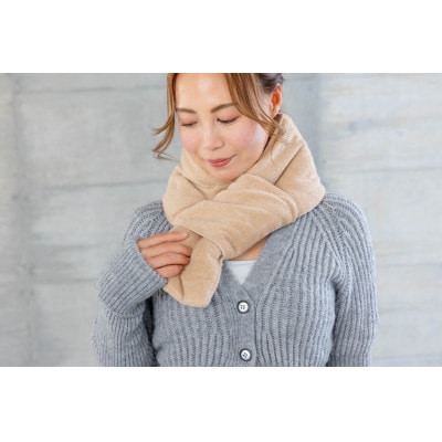 首元ホカホカ ネックウォームマフラー(モカ)【1692454】