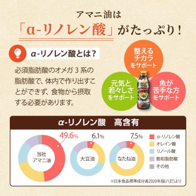 大阪府高石市 アマニ油 320g×3本セット コールドプレス製法 オメガ3 工場夜景パッケージ【1716338】