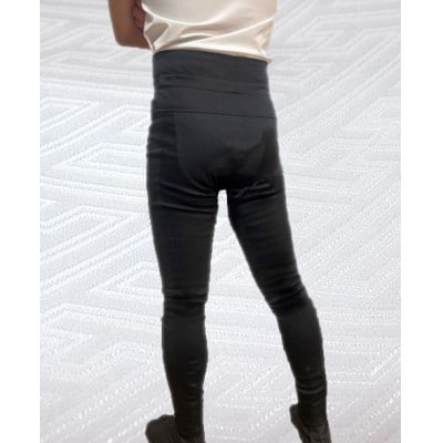 【糸よし】腹当兼用ズボン型股引 (黒) Mサイズ【1696727】