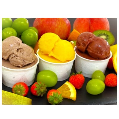 人気のフルーツ大福2種とフルーツジェラートバラエティーセット(6個入り)【配送不可地域：離島】【1632007】