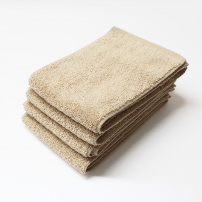 フェイスのハンブンタオル4枚セット(モカ)【1670185】